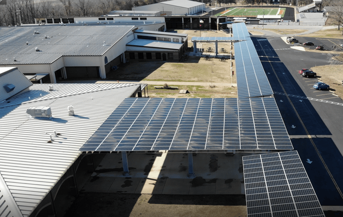 Batesville SD solar canopy